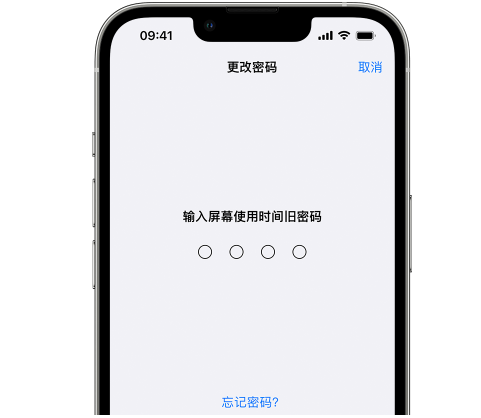 鱼峰iPhone屏幕维修分享iPhone屏幕使用时间密码忘记了怎么办 