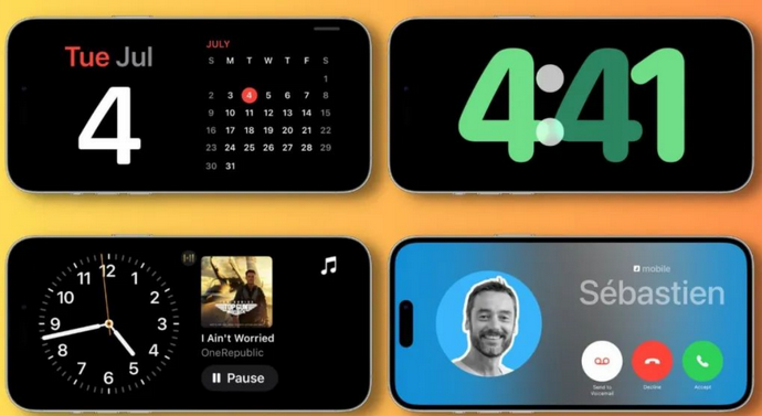 鱼峰苹果手机维修分享iOS17横屏充电待机显示有什么好处 